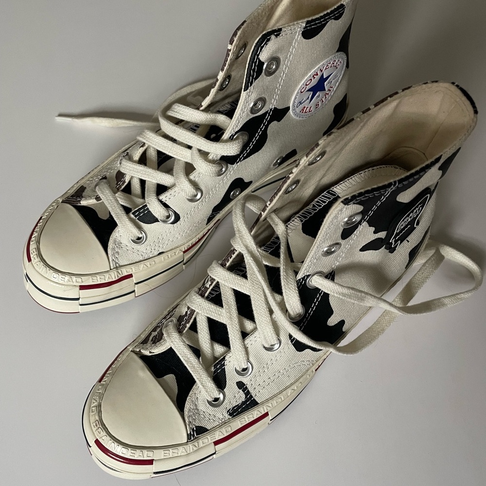 Cow Print Brain Dead Platform Converse Sz 7